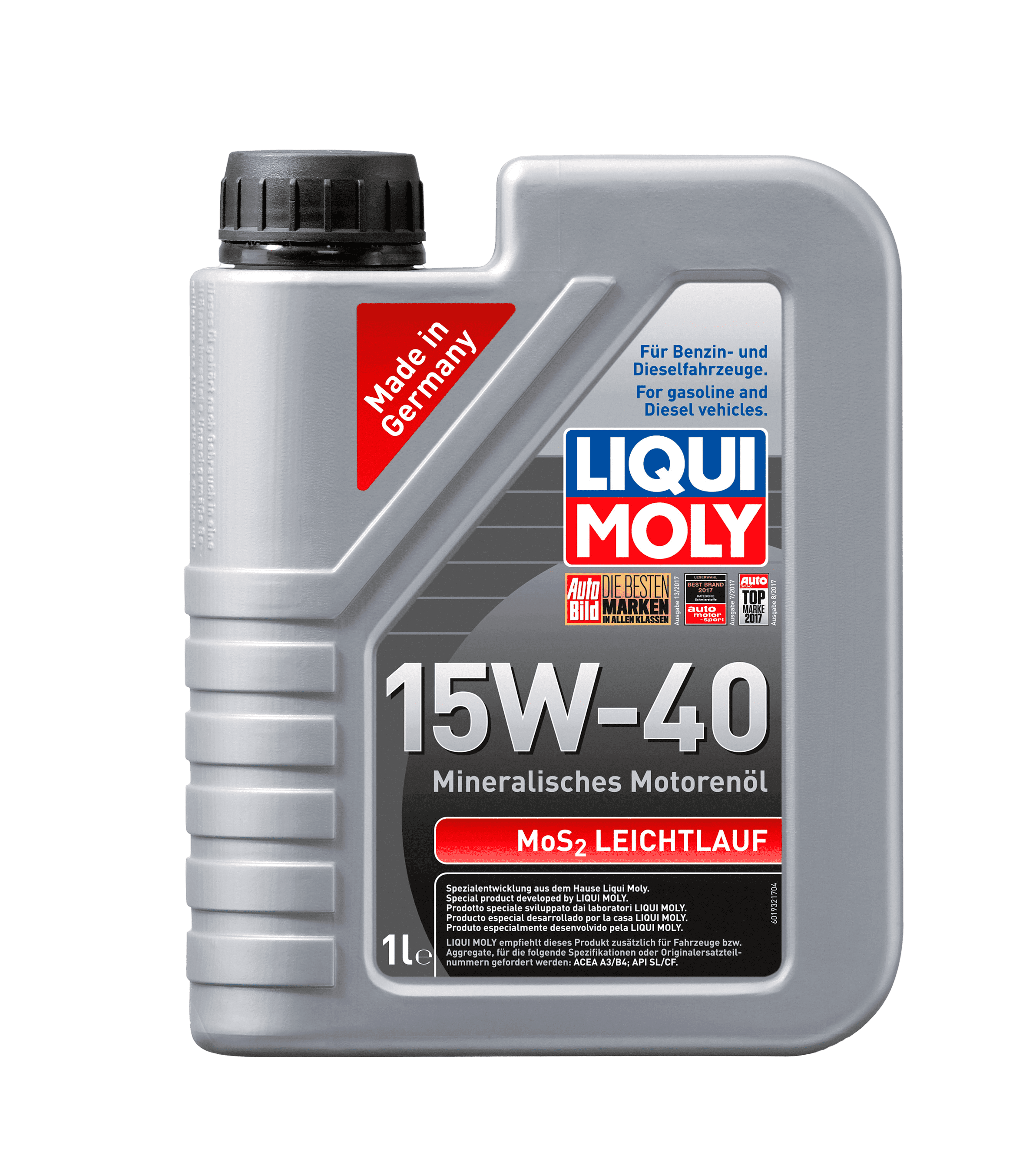 Моторное масло Liqui Moly MoS2 Leichtlauf 15W-40, 1л
